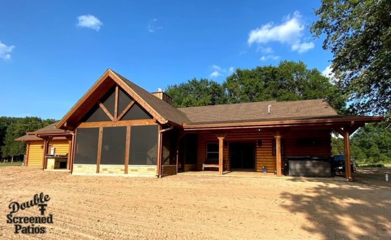 double t screened patio contractor boham tx 12 768x471