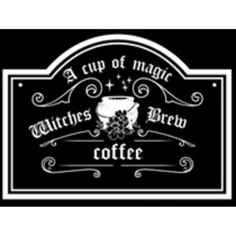Witch s Brew Coffee Sign white b590ee20 c41c 4301 a241 ad78f0884967 2 768x768